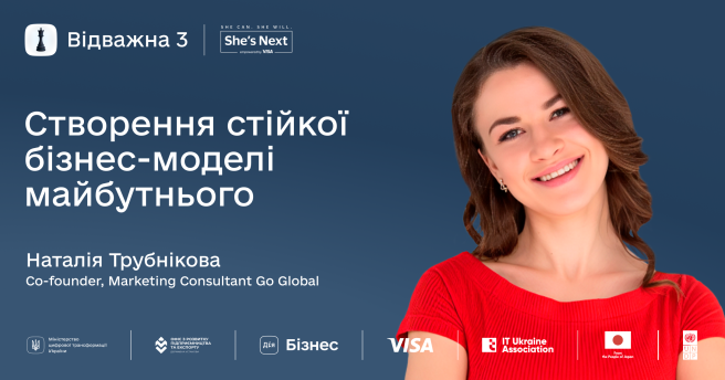 Практичний модуль «Створення стійкої бізнес-моделі майбутнього» від Наталі Трубнікової